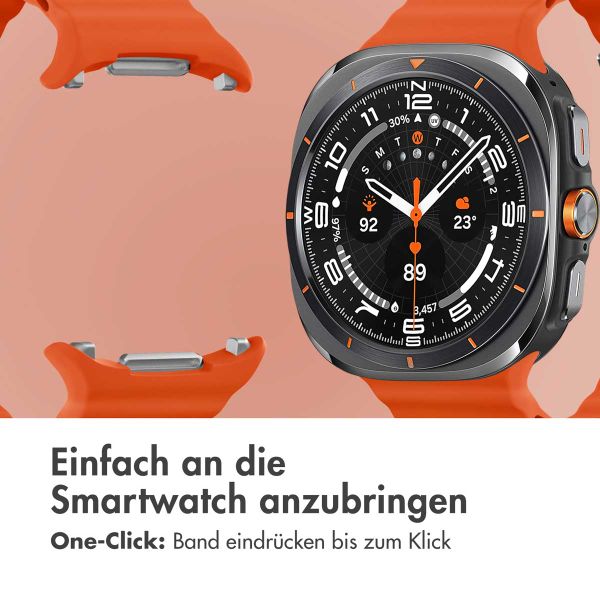 imoshion Ocean Silikonarmband für das  Samsung Galaxy Watch Ultra (2024/2025) - Orange