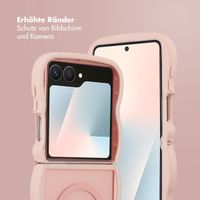 Selencia Wavy Backcover mit MagSafe Samsung Galaxy Z Flip 7 - Soft Pink