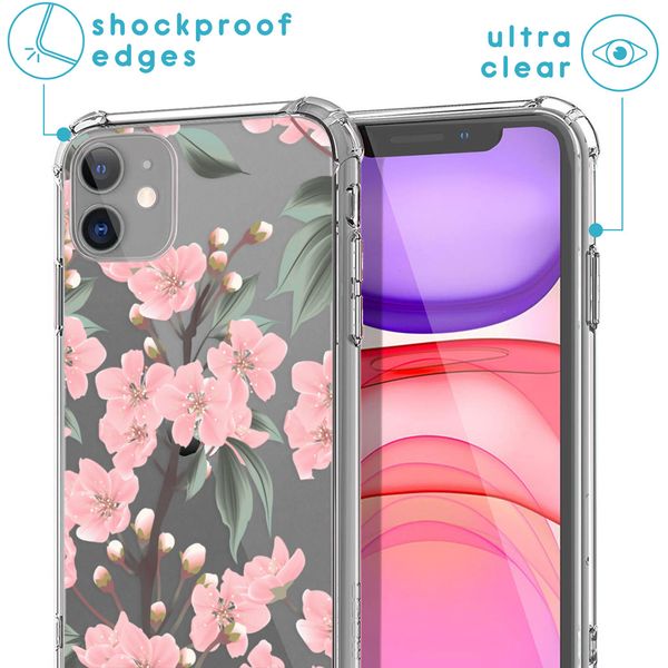 imoshion Design Hülle mit Band für das iPhone 11 - Cherry Blossom