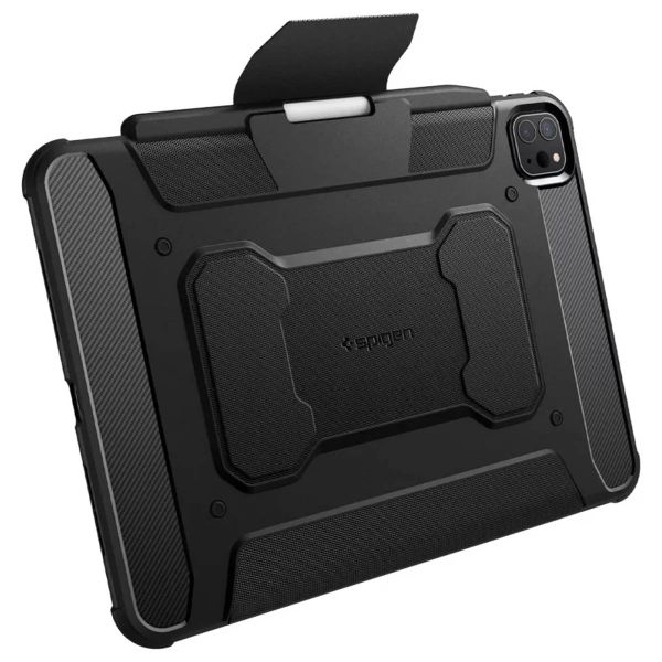Spigen Rugged Armor Pro Klapphülle Apple iPad Pro 11 (2024) M4 - Schwarz