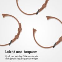imoshion Silikonband für das  Fitbit Charge 3 / 4 - Braun