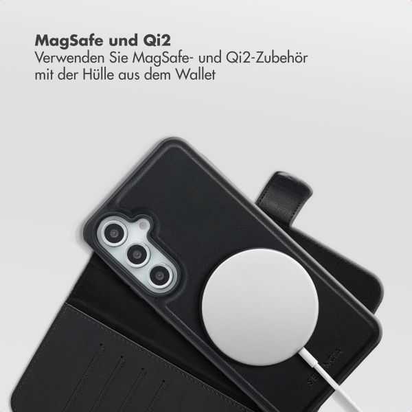 Selencia Olyn Abnehmbare Bookcase mit MagSafe Samsung Galaxy S24 FE - Schwarz
