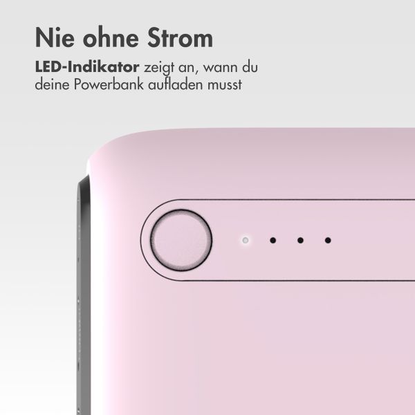 imoshion Powerbank - 27.000 mAh - Schnelles Aufladen und Power Delivery - Rosa