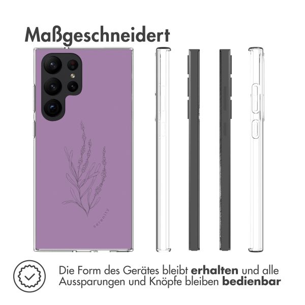 imoshion Design Hülle für das Samsung Galaxy S23 Ultra - Floral Purple