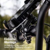 imoshion ﻿Robuste Fahrrad-Handyhalterung - Handyhalterung Fahrrad - Universell - Verstellbar - Schwarz