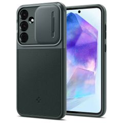 Spigen Optik Armor Kameraschieber für das Samsung Galaxy A55 - Abyss Green