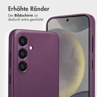 Accezz 2-in-1 Klapphülle aus Leder mit MagSafe für das Samsung Galaxy S24 - Heath Purple