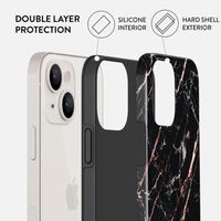 Burga Tough Back Cover für das iPhone 14 Plus - Rose Gold Marble