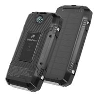 imoshion ﻿Solar Powerbank – Kabellose Powerbank mit Solarpanel – Schnellaufladung und Stromversorgung – 30.000 mAh – Schwarz