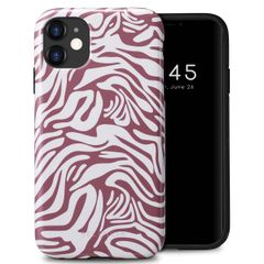 Selencia Vivid Tough Back Cover für das iPhone 11 - Trippy Swirl Dark Rose