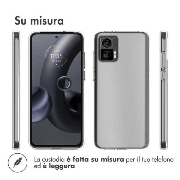 Accezz Clear TPU Backcover Motorola Edge 30 Neo - Transparent
