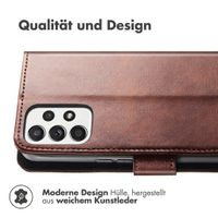 imoshion Luxuriöse Klapphülle Samsung Galaxy A32 (4G) - Dunkelbraun