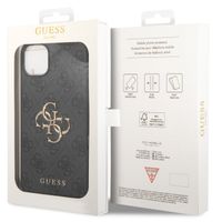Guess 4G Metal Logo Back Cover Apple iPhone 15 - Grau