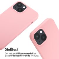 imoshion Silikonhülle mit Band für das iPhone 14 - Rosa