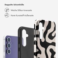 Selencia Vivid Back Cover Samsung Galaxy S23 FE - Art Wave Black