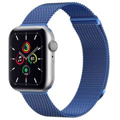 imoshion Magnetisches Milanaise Armband für das  Apple Watch Series 1 - 9 / SE (38/40/41 mm) | Series 10 / 11 (42 mm) - Größe M - Blau