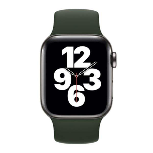 Apple Silikon Solo Loop für  Apple Watch | 44/45/46/49 mm - Größe 8 - Cyprus Green
