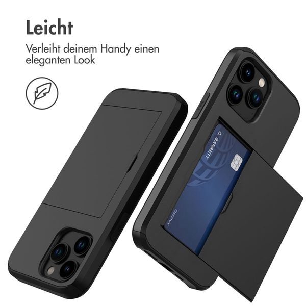 imoshion Backcover mit Kartenfach Apple iPhone 14 Pro - Schwarz