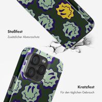 Selencia Vivid Rückabdeckung mit MagSafe Apple iPhone 15 Pro - Wavy Smiley Green