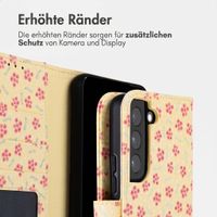 imoshion Design Klapphülle Samsung Galaxy S22 - Sunny Yellow Petite Flowers