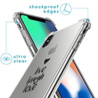 imoshion Design Hülle mit Band für das iPhone X / Xs - Live Laugh Love