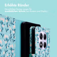imoshion Design Klapphülle Xiaomi Redmi Note 14 Pro (4G) - Blue Flowers
