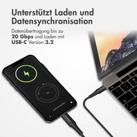 imoshion USB-C-auf-USB-C-Kabel – 100 Watt – 2 Meter – Schwarz