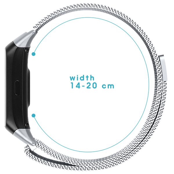 imoshion Milanese Watch Armband für Samsung Galaxy Fit - Silber