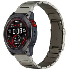 Accezz Mattes Titanstahlarmband -   Garmin 26 mm Anschluss - Titanium