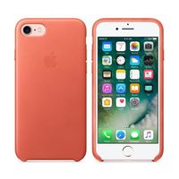 Apple Leder-Case Orange für das Apple iPhone SE (2022 / 2020) / 8 / 7
