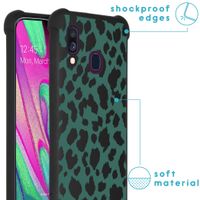 imoshion Design Hülle mit Band für das Samsung Galaxy A40 - Panther Illustration