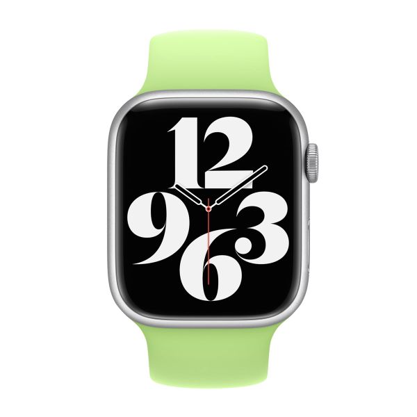 Apple Silikon Solo Loop für das  Apple Watch | 38/40/41/42 mm - Größe 8 - Sprout Green