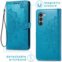 imoshion Mandala Klapphülle für das Motorola Moto G200 - Türkis