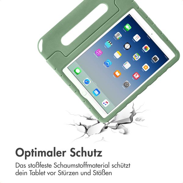 imoshion Kindersichere Schutzhülle mit abnehmbaren Ansteckern Apple iPad 9 (2021) 10.2 Zoll / iPad 8 (2020) 10.2 Zoll / iPad 7 (2019) 10.2 Zoll - Olive Green