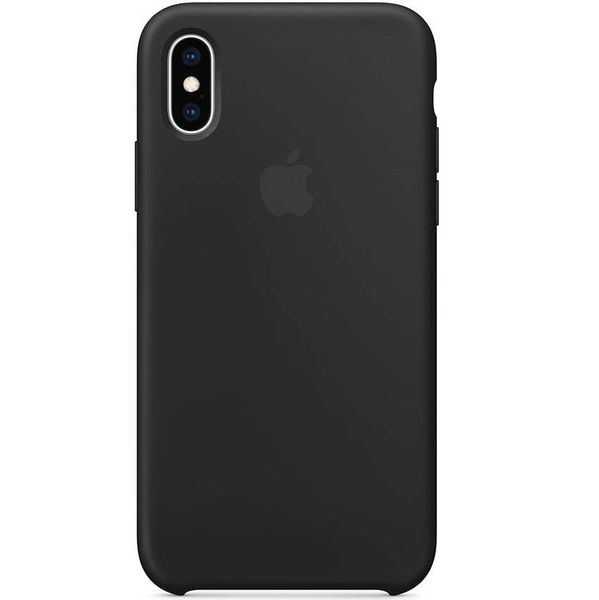 Apple Silikon-Case Schwarz für das iPhone Xs / X