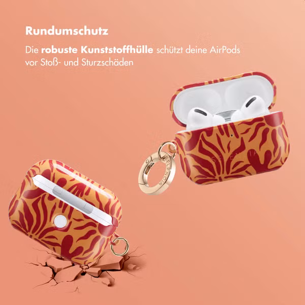 Selencia Vivid Case Apple AirPods Pro 2 - Tropical Vibes Apricot