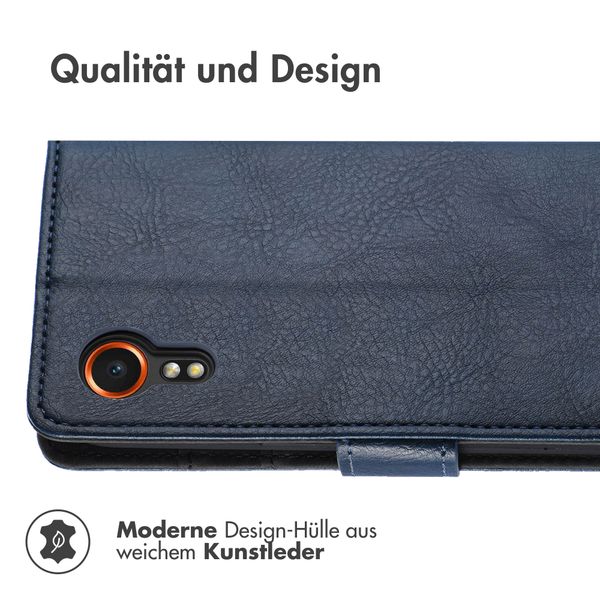 imoshion Luxuriöse Klapphülle Samsung Galaxy Xcover 7 - Dunkelblau