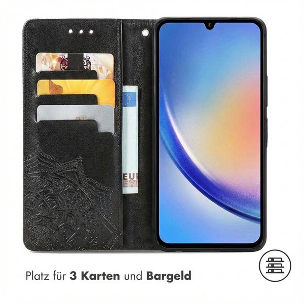 imoshion Mandala Klapphülle Samsung Galaxy A35 - Schwarz