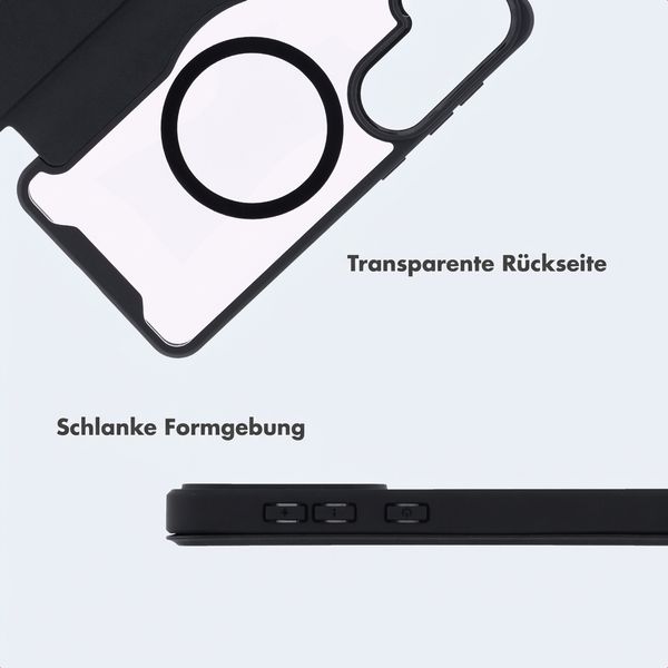 imoshion Transparente Bookcase mit MagSafe Samsung Galaxy A37 (5G) - Schwarz