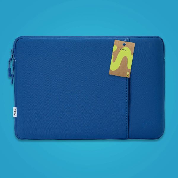 imoshion Laptop Hülle mit Fach 15-16 Zoll - Laptop Sleeve - Cobalt Blue