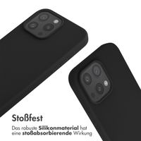 imoshion Silikonhülle mit Band für das iPhone 16 Pro Max - Schwarz