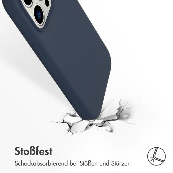 Accezz Liquid Silikoncase mit MagSafe Apple iPhone 14 Pro - Dunkelblau