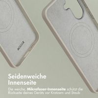 Accezz MagSafe Leather Backcover Samsung Galaxy A57 (5G) - Light Grey