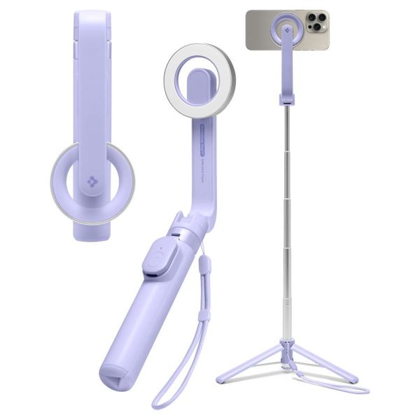 Spigen MagSafe Stativ Selfie-Stick - mit Fernbedienung - Universal - 74CM - Lavender