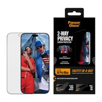 PanzerGlass Ultra Wide Fit FastFit in-a-box Privacy Screen Protector Apple iPhone 18 Pro Max