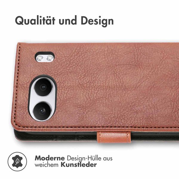 imoshion Luxuriöse Klapphülle für das OnePlus Nord 4 - Braun