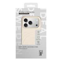 iDeal of Sweden Soft Swirl Silicone MagSafe Hülle Apple iPhone 17 Pro - Cloud Dancer