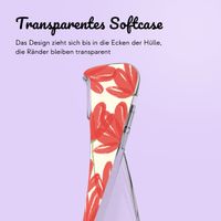 Personalisierte Hülle mit Blumen iPhone 11 - Transparent