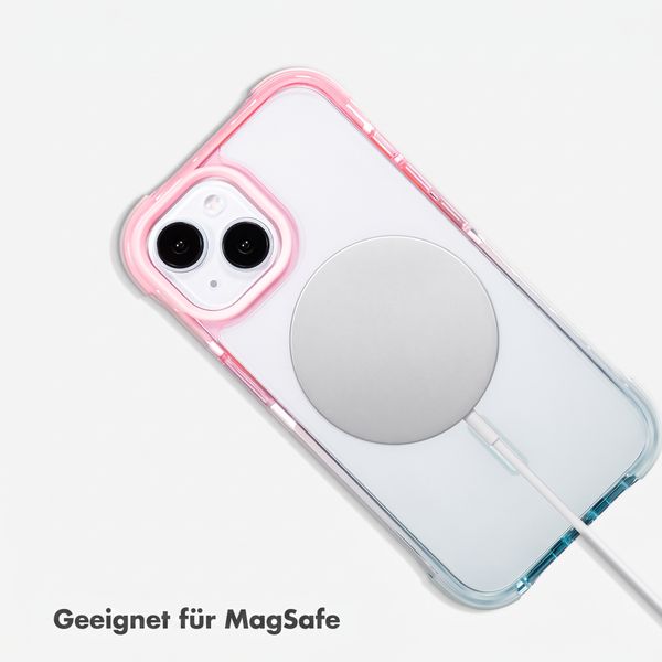 Selencia Gradient MagSafe Back Cover Apple iPhone 15 - Rosa / Blau