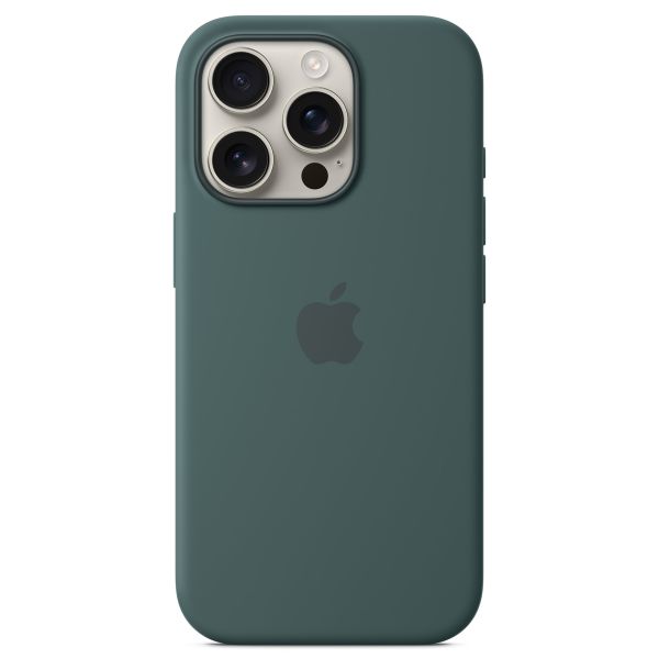 Apple Silikon-Case MagSafe für das Apple iPhone 16 Pro - Lake Green